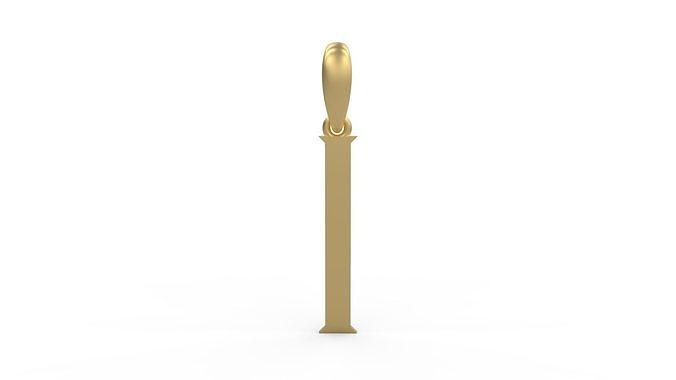 Initial Letters Pendant Crawler I 3D print model