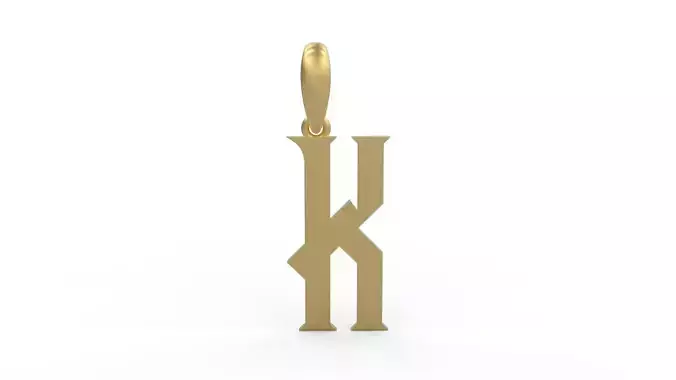 Initial Letters Pendant Crawler K