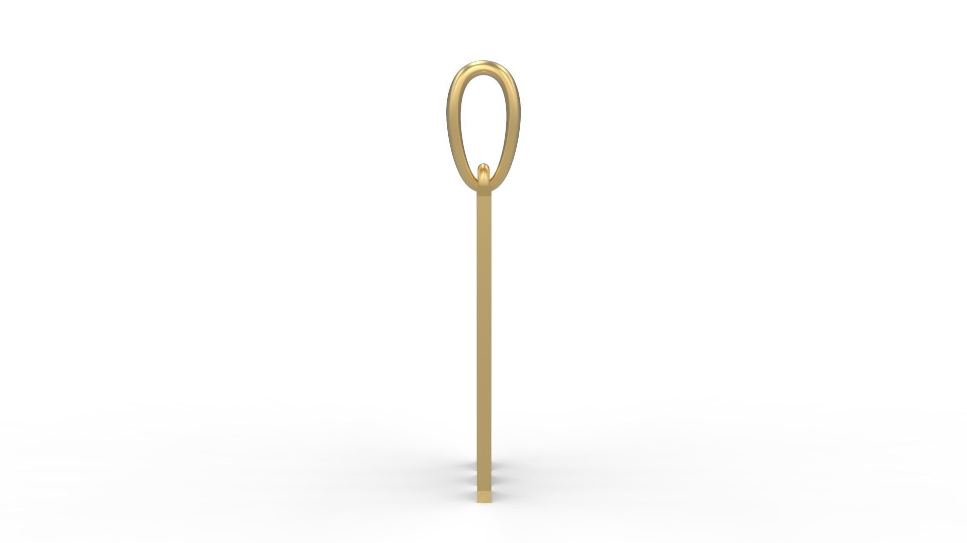 Initial Letters Pendant Crawler M 3D print model_2