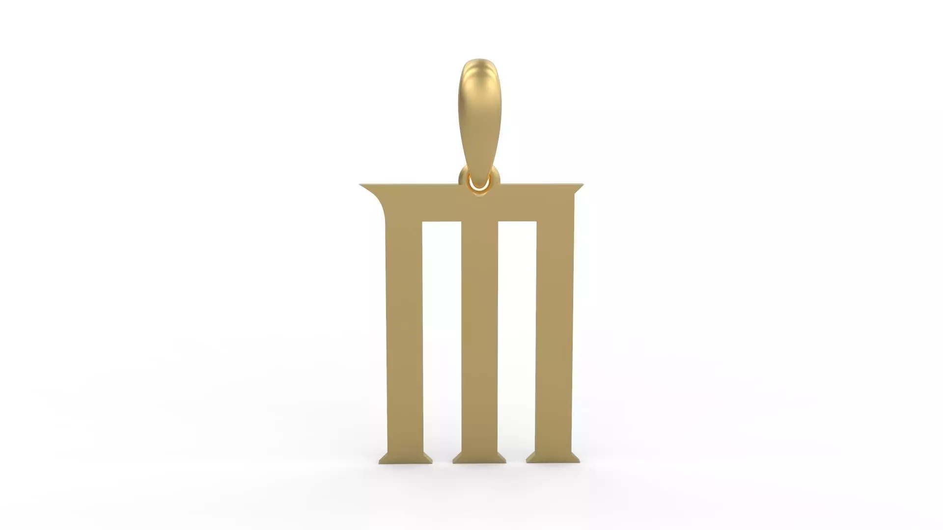 Initial Letters Pendant Crawler M 3D print model_0