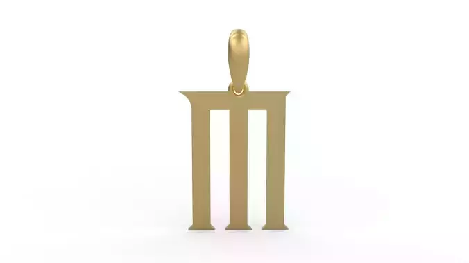 Initial Letters Pendant Crawler M