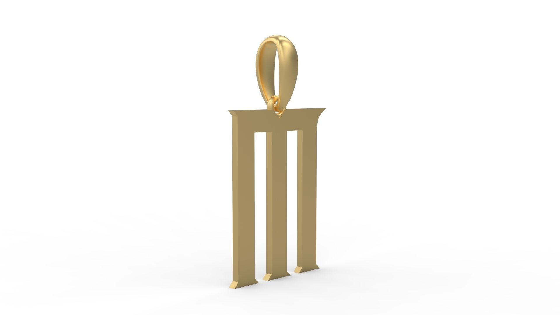 Initial Letters Pendant Crawler M 3D print model_3