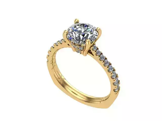 Round Diamond Solitaire