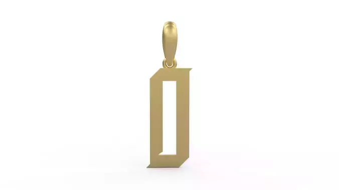 Initial Letters Pendant Crawler O