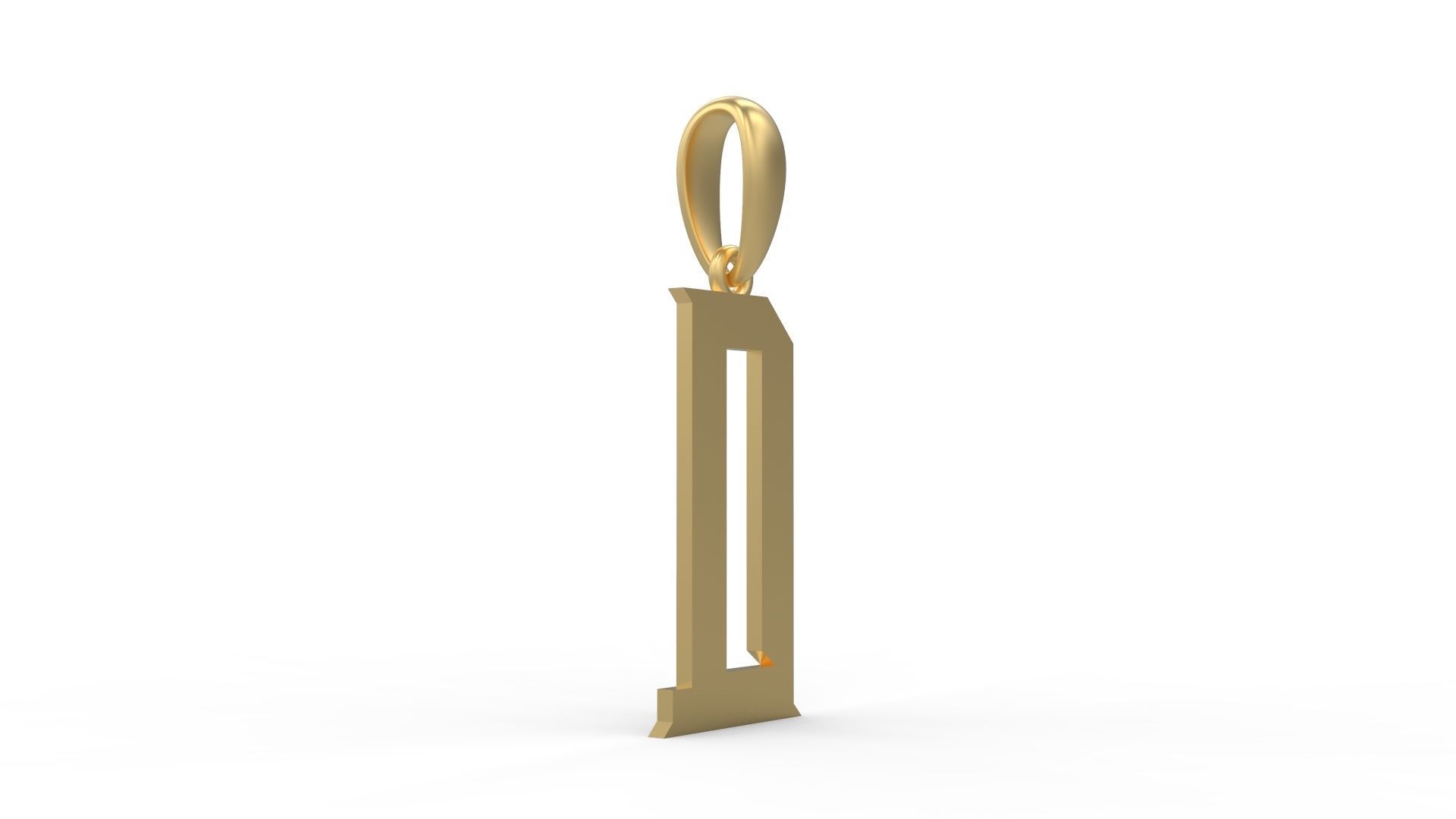 nitial Letters Pendant Crawler Q 3D print model_3