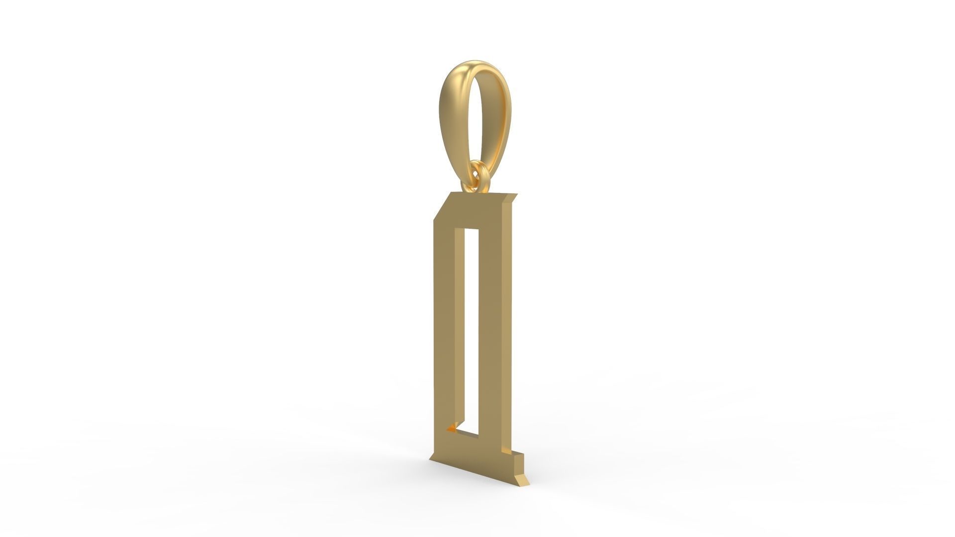 nitial Letters Pendant Crawler Q 3D print model_1