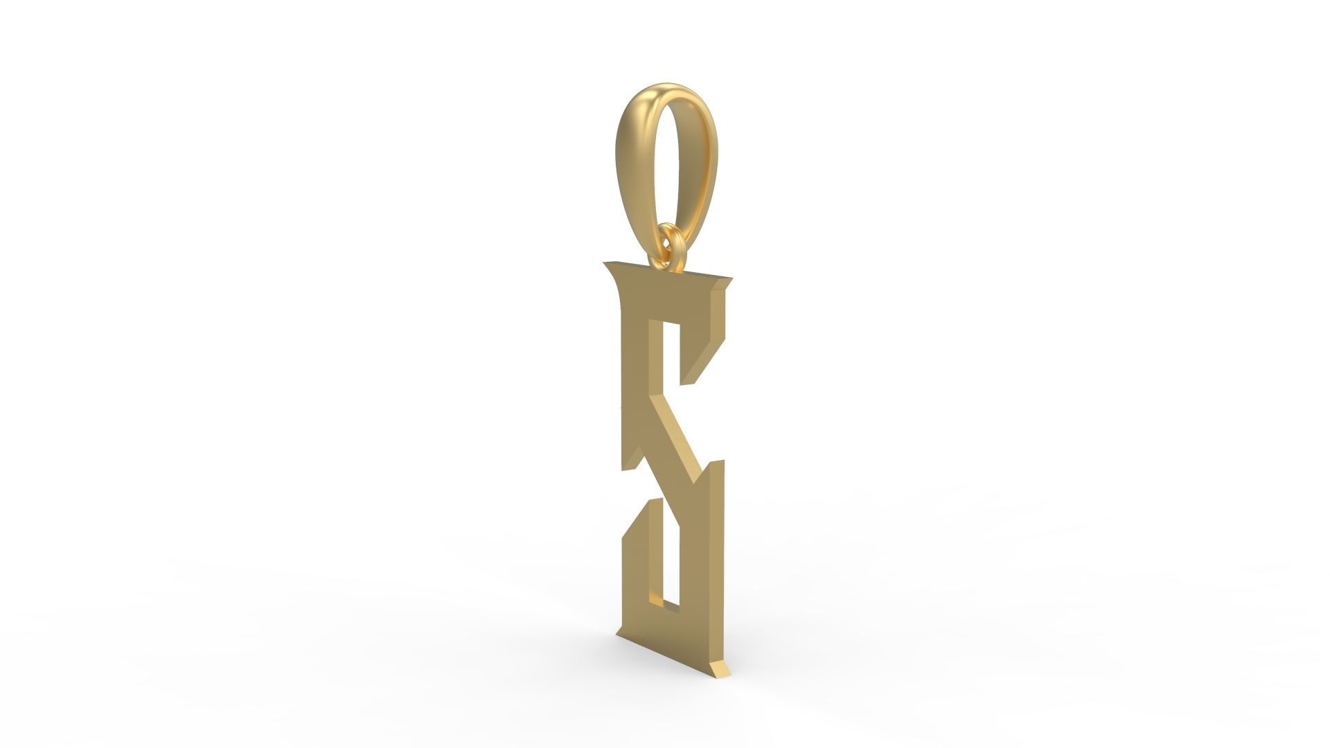 Initial Letters Pendant Crawler S 3D print model_1