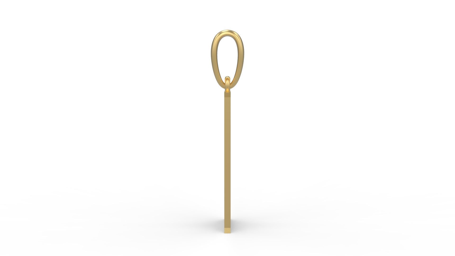 Initial Letters Pendant Crawler U 3D print model_2