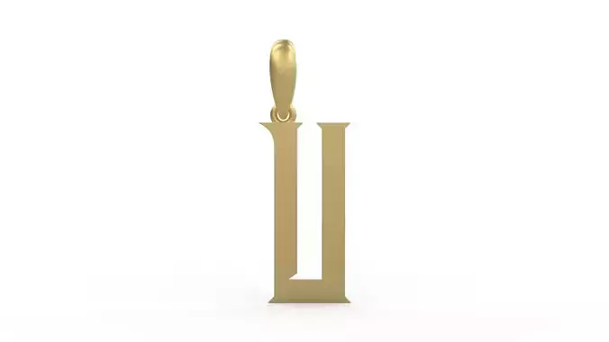 Initial Letters Pendant Crawler U