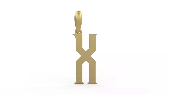 Initial Letters Pendant Crawler X