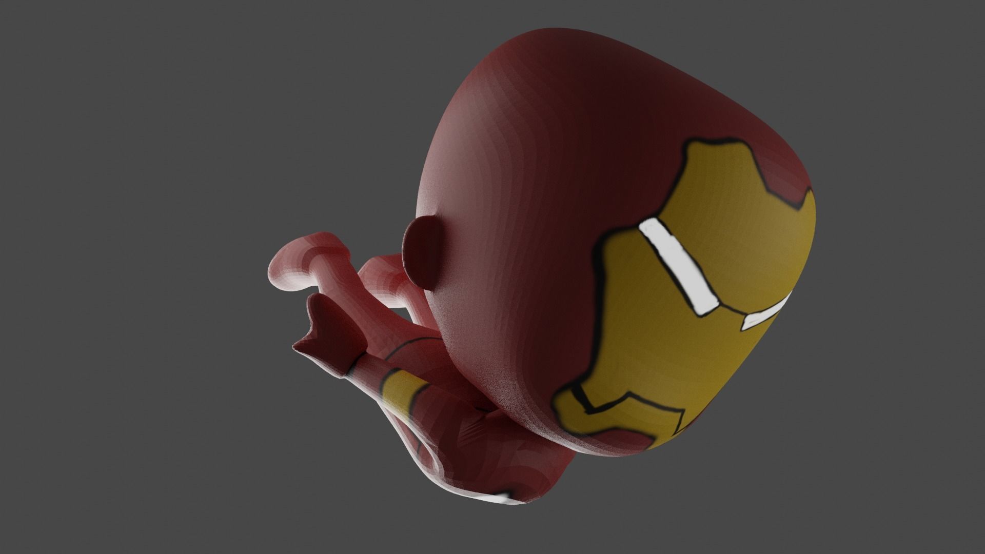 Iron Man Redesigned Low-poly 3D model_3