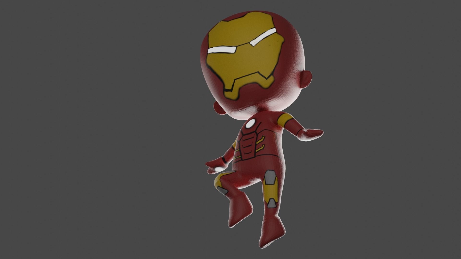 Iron Man Redesigned Low-poly 3D model_1