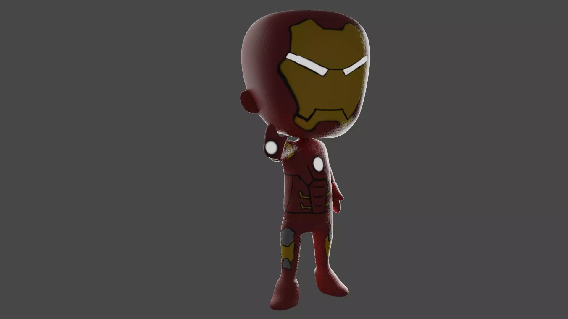 Iron Man Redesigned Low-poly 3D model_0