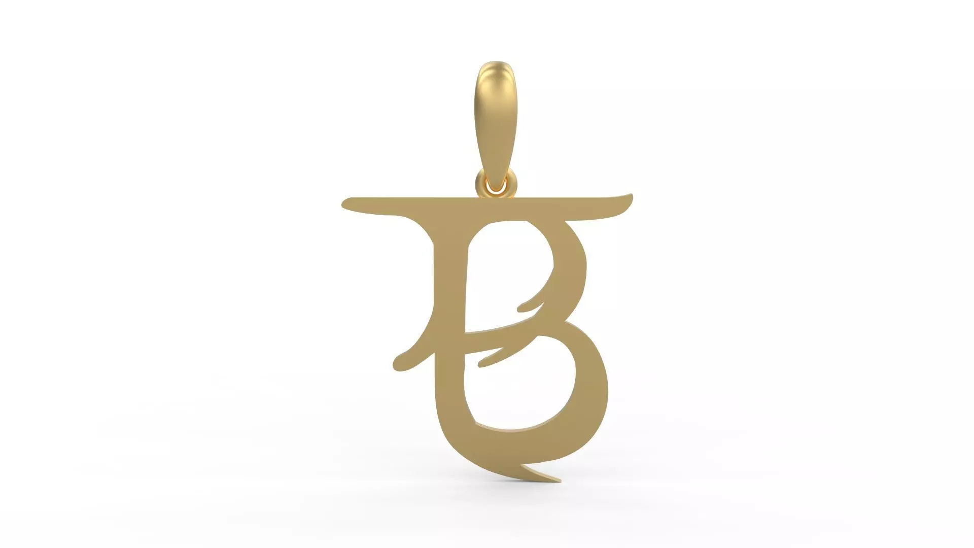 Initial Letters Pendant Creator Campo B 3D print model_0