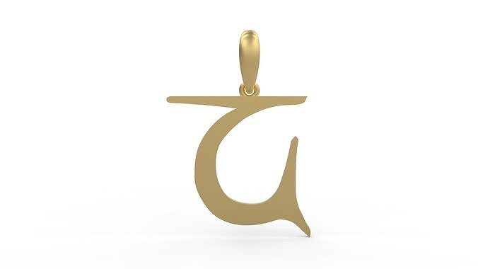 Initial Letters Pendant Creator Campo C 3D print model