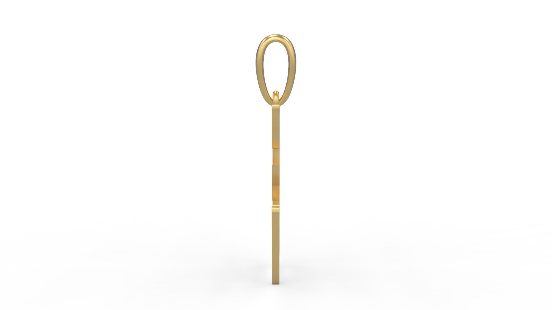 Initial Letters Pendant Creator Campo E 3D print model_2