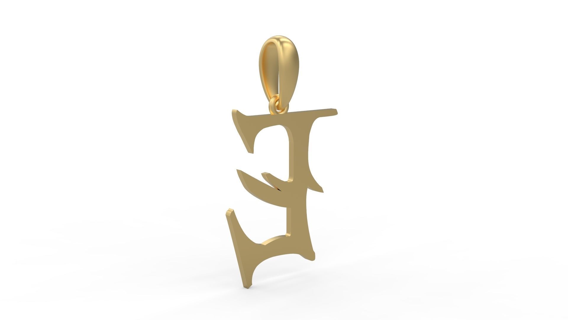 Initial Letters Pendant Creator Campo E 3D print model_3