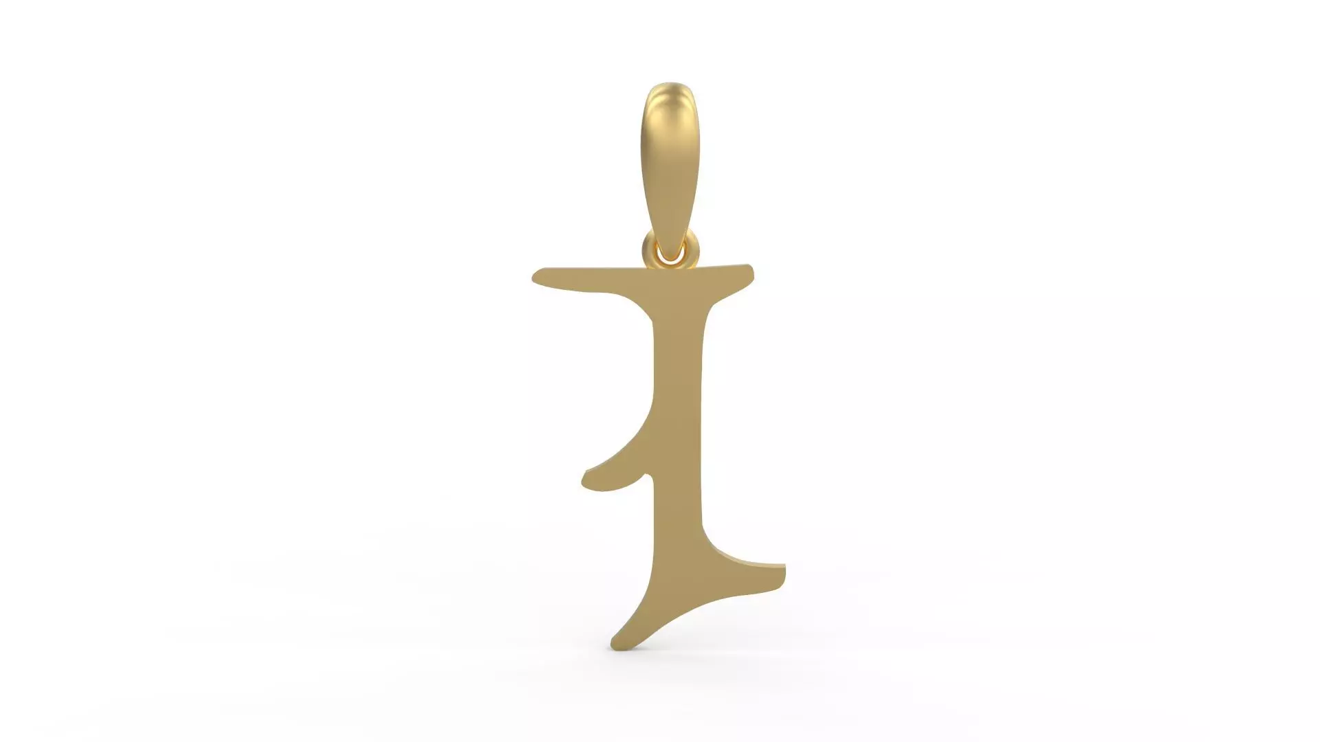 Initial Letters Pendant Creator Campo I 3D print model_0