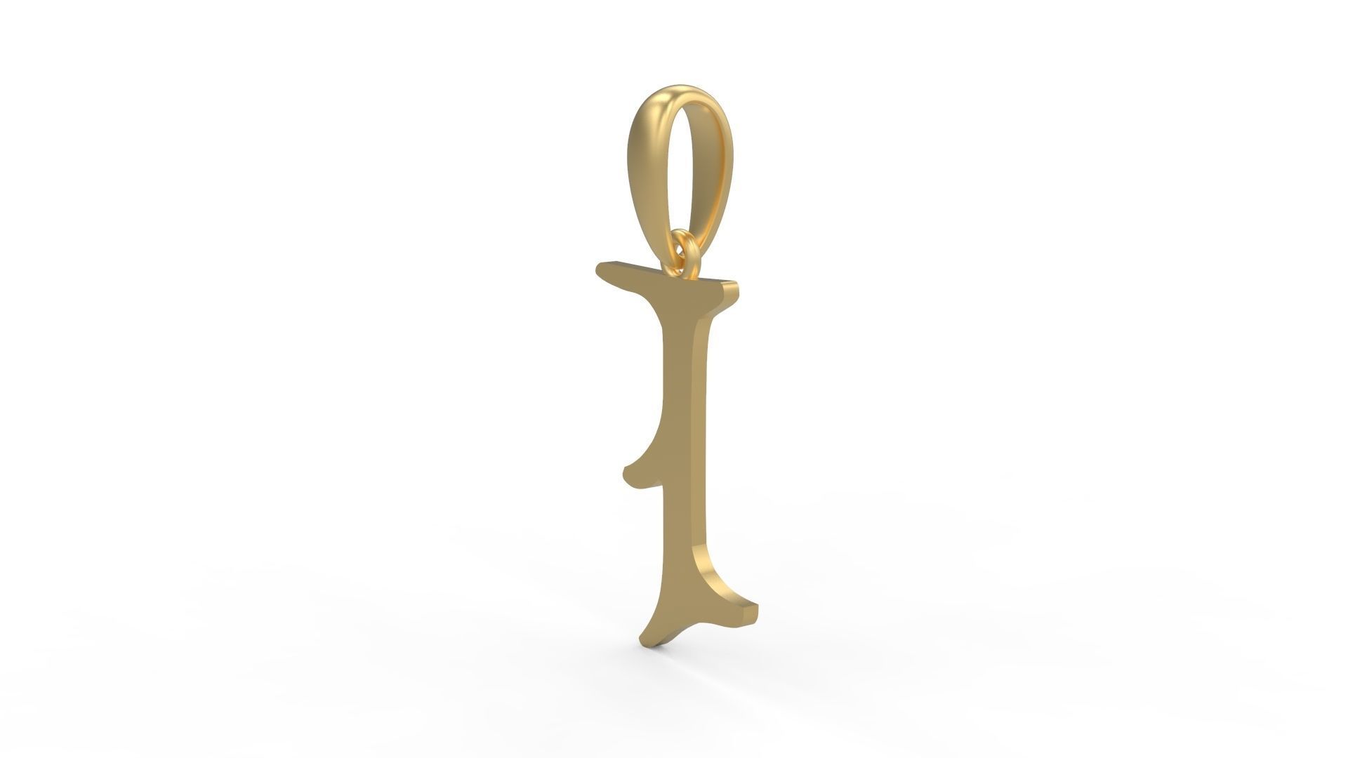Initial Letters Pendant Creator Campo I 3D print model_1