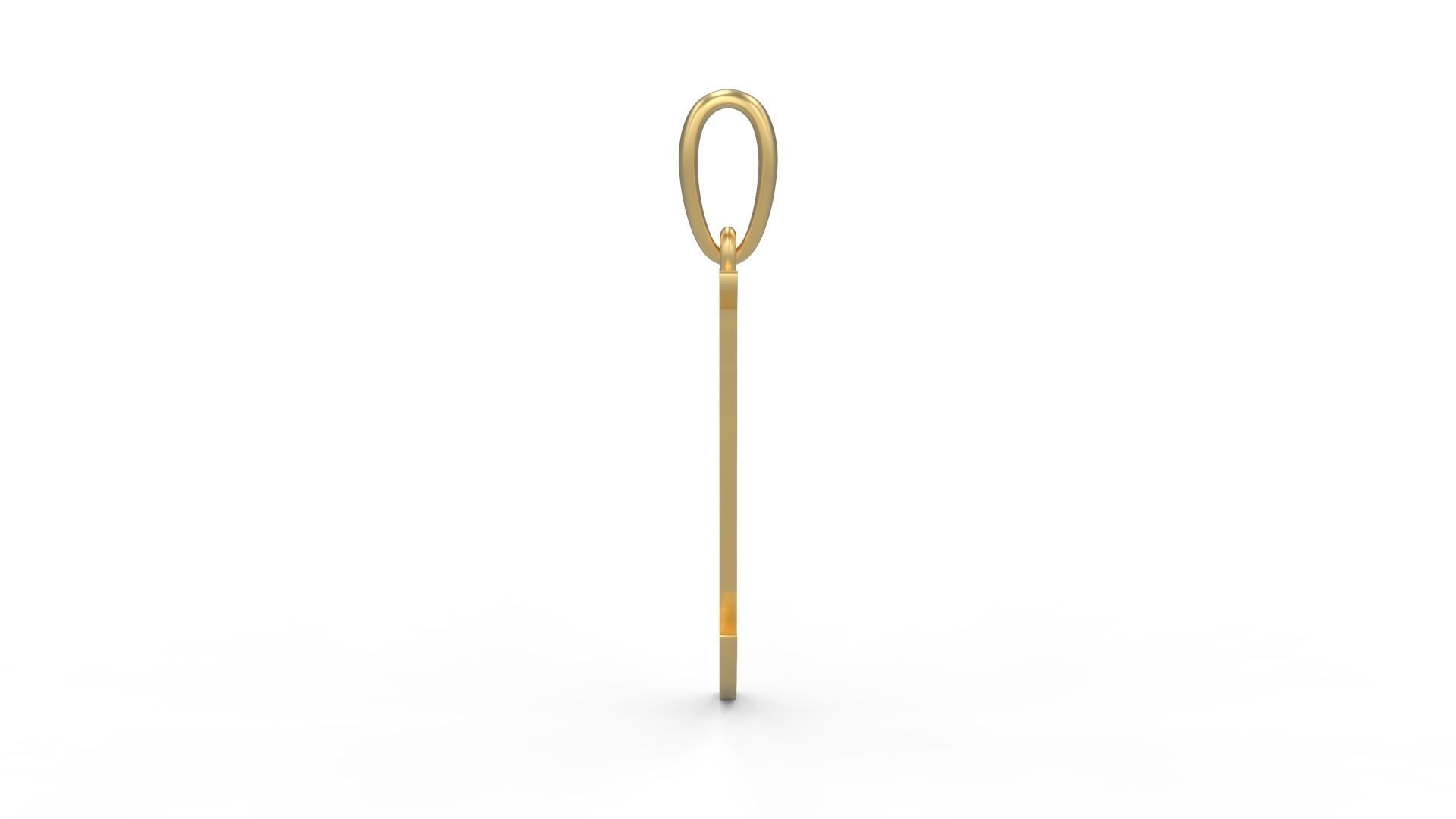 Initial Letters Pendant Creator Campo J 3D print model_2