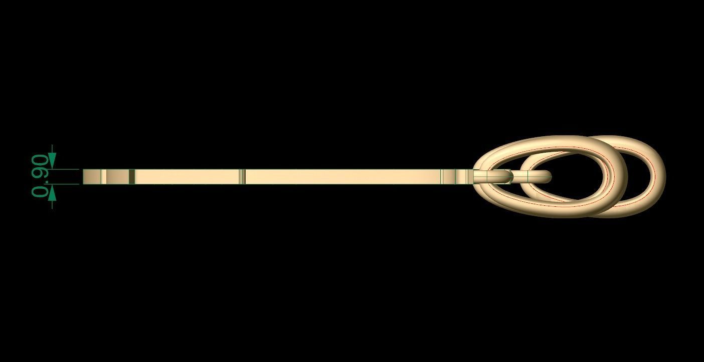 Initial Letters Pendant Creator Campo J 3D print model_5