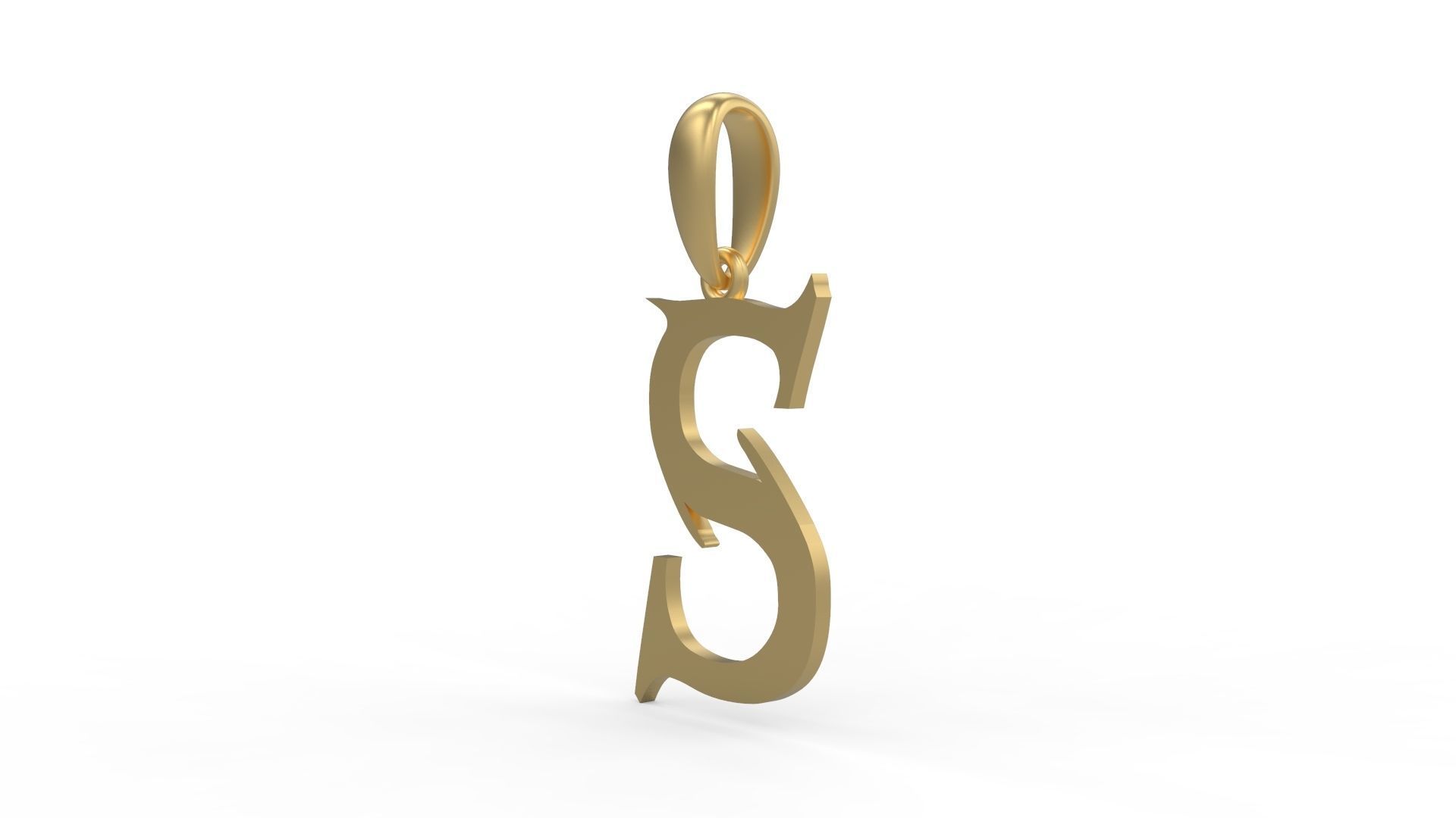 Initial Letters Pendant Creator Campo S 3D print model_1