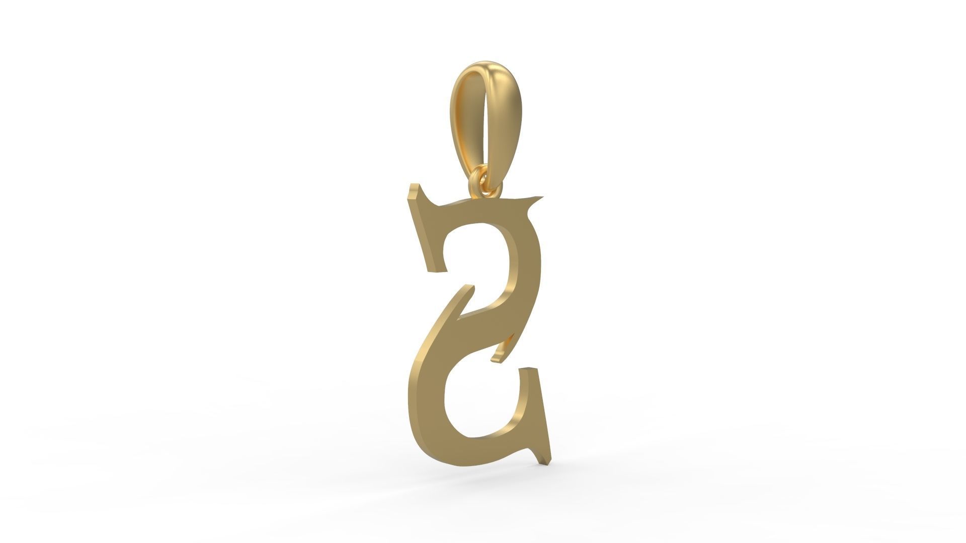 Initial Letters Pendant Creator Campo S 3D print model_3