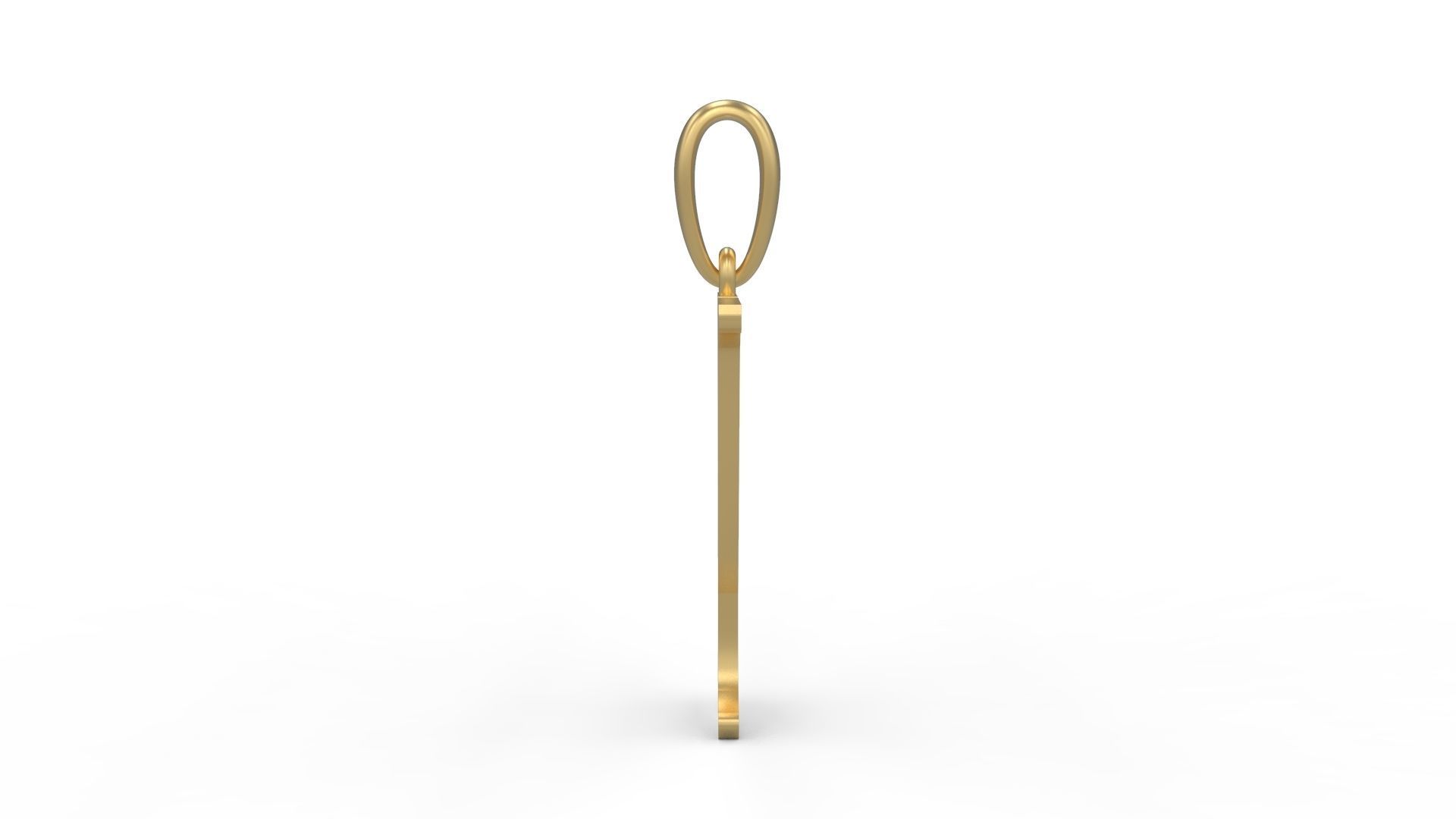 Initial Letters Pendant Creator Campo Y 3D print model_2