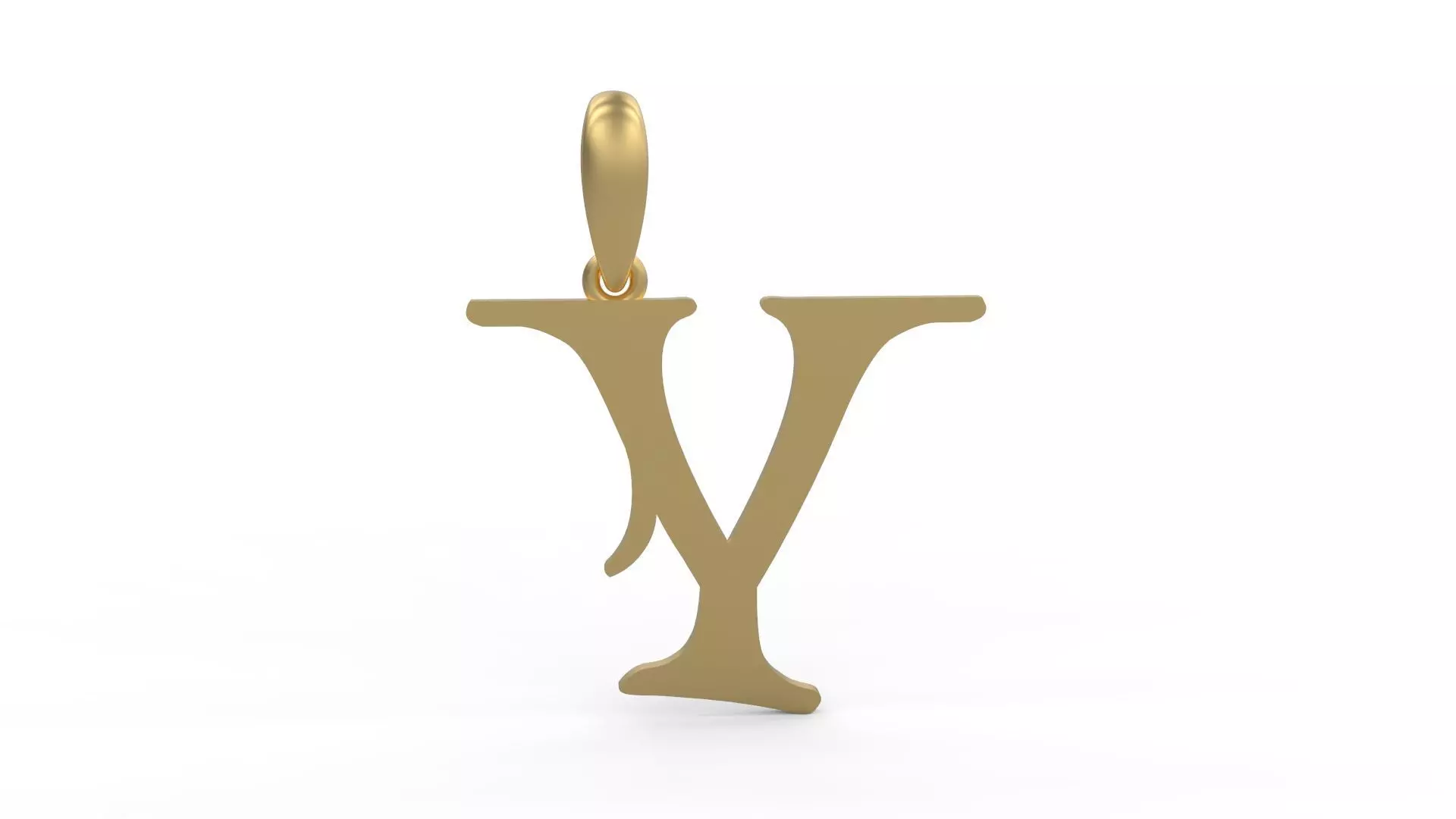 Initial Letters Pendant Creator Campo Y 3D print model_0
