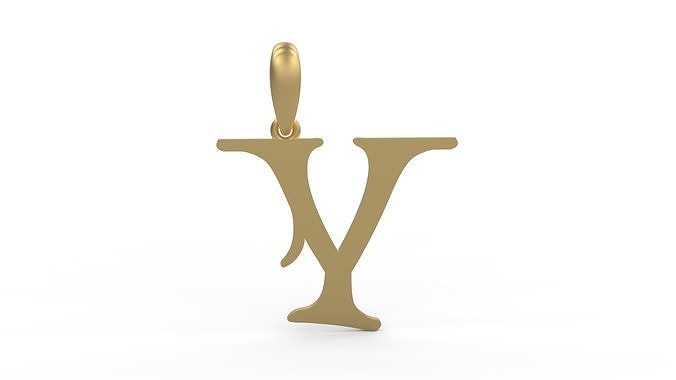 Initial Letters Pendant Creator Campo Y 3D print model