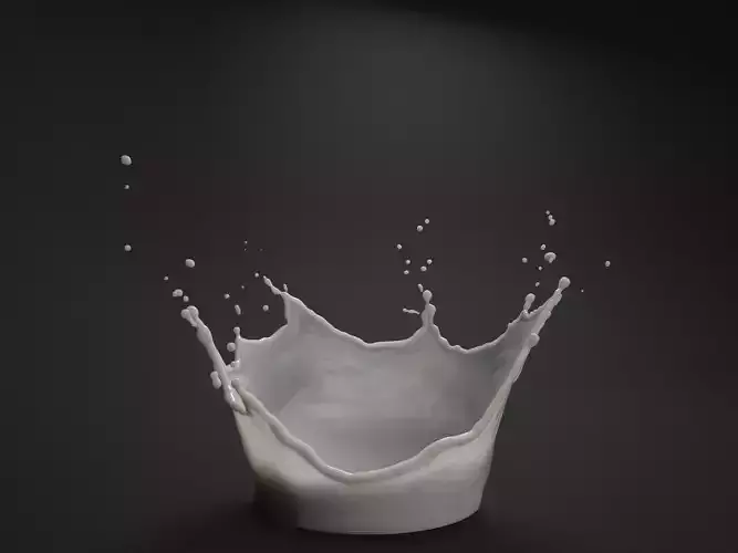 Milk splash 3D model