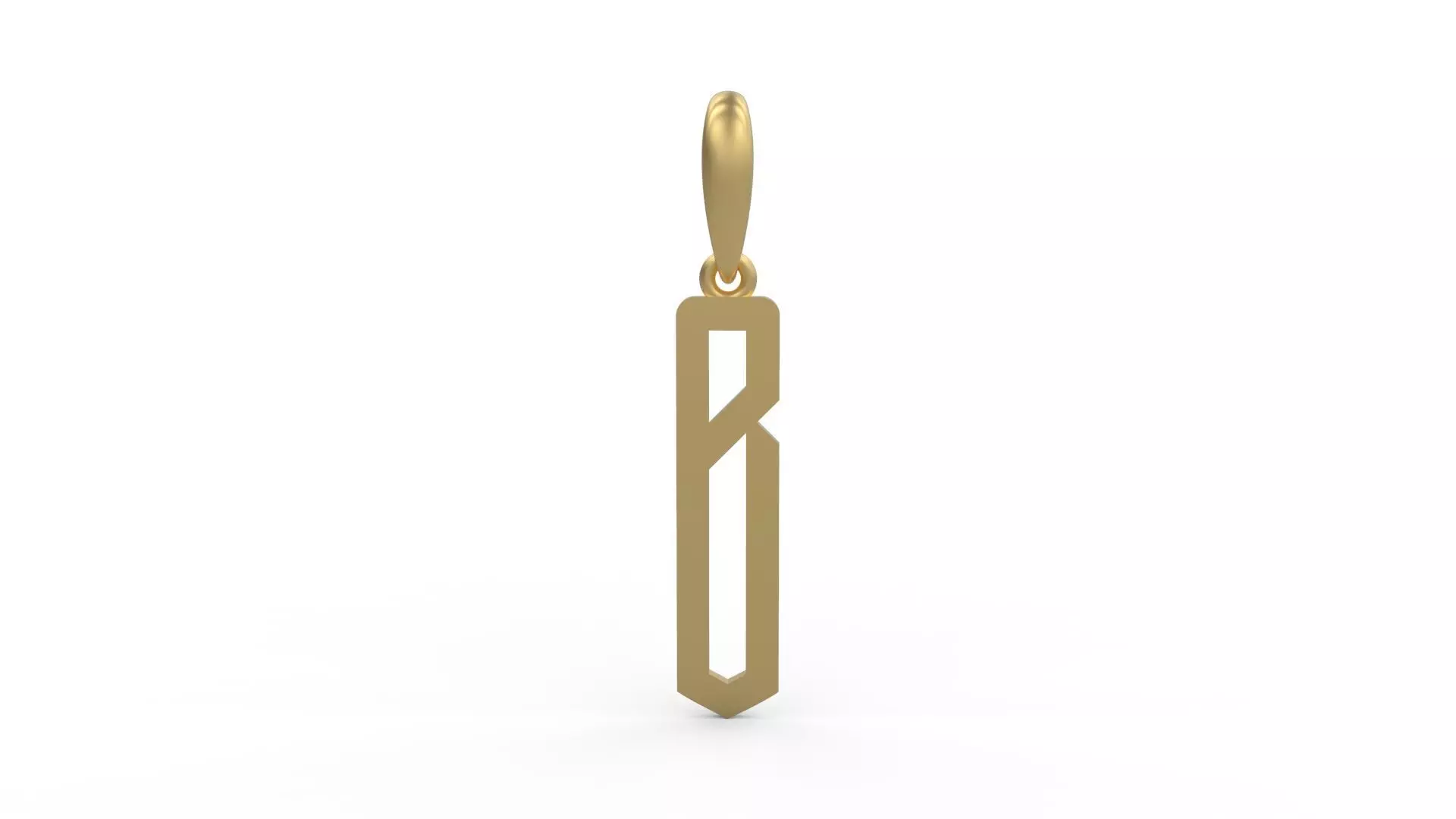 Initial Letters Pendant Crepitus B 3D print model_0