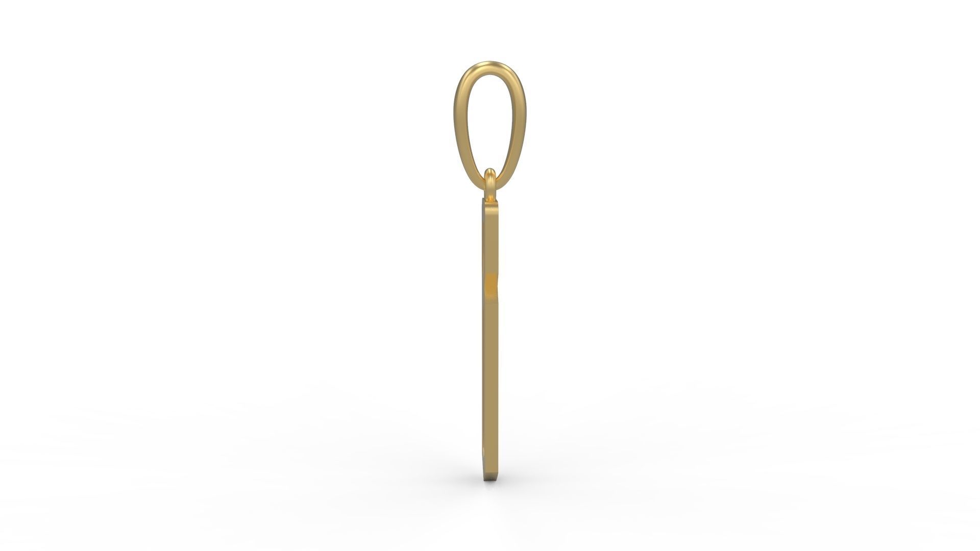 Initial Letters Pendant Crepitus B 3D print model_2