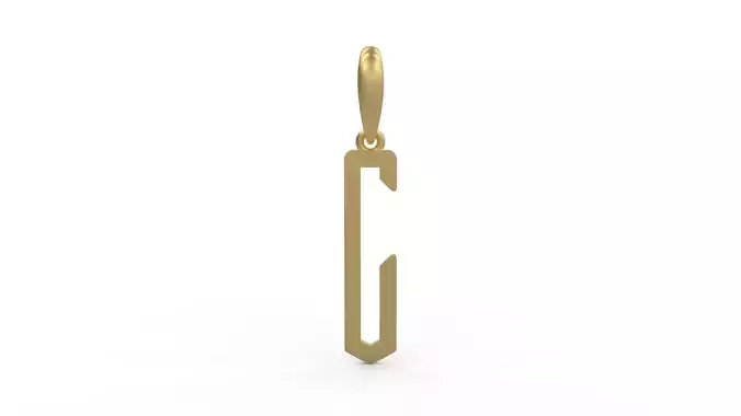 Initial Letters Pendant Crepitus C