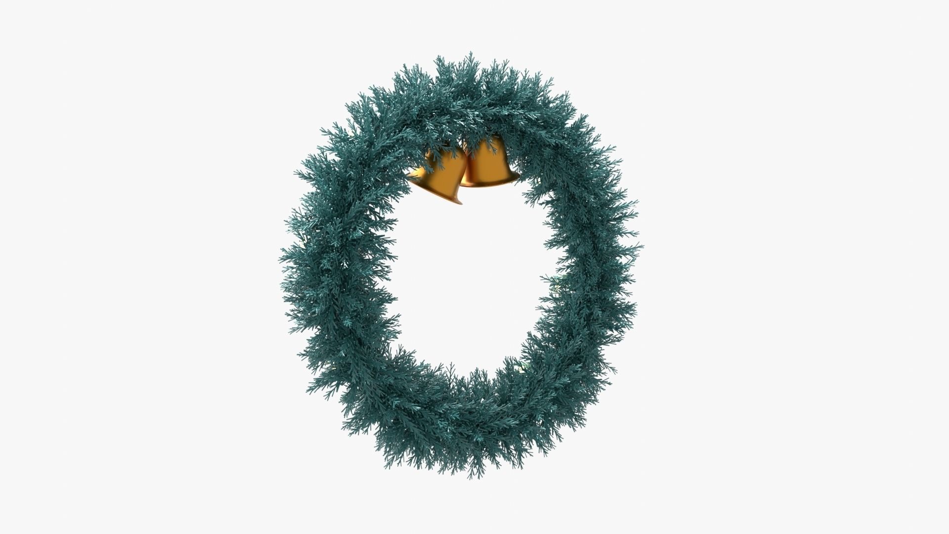 Christmas Wreath 3D model_11
