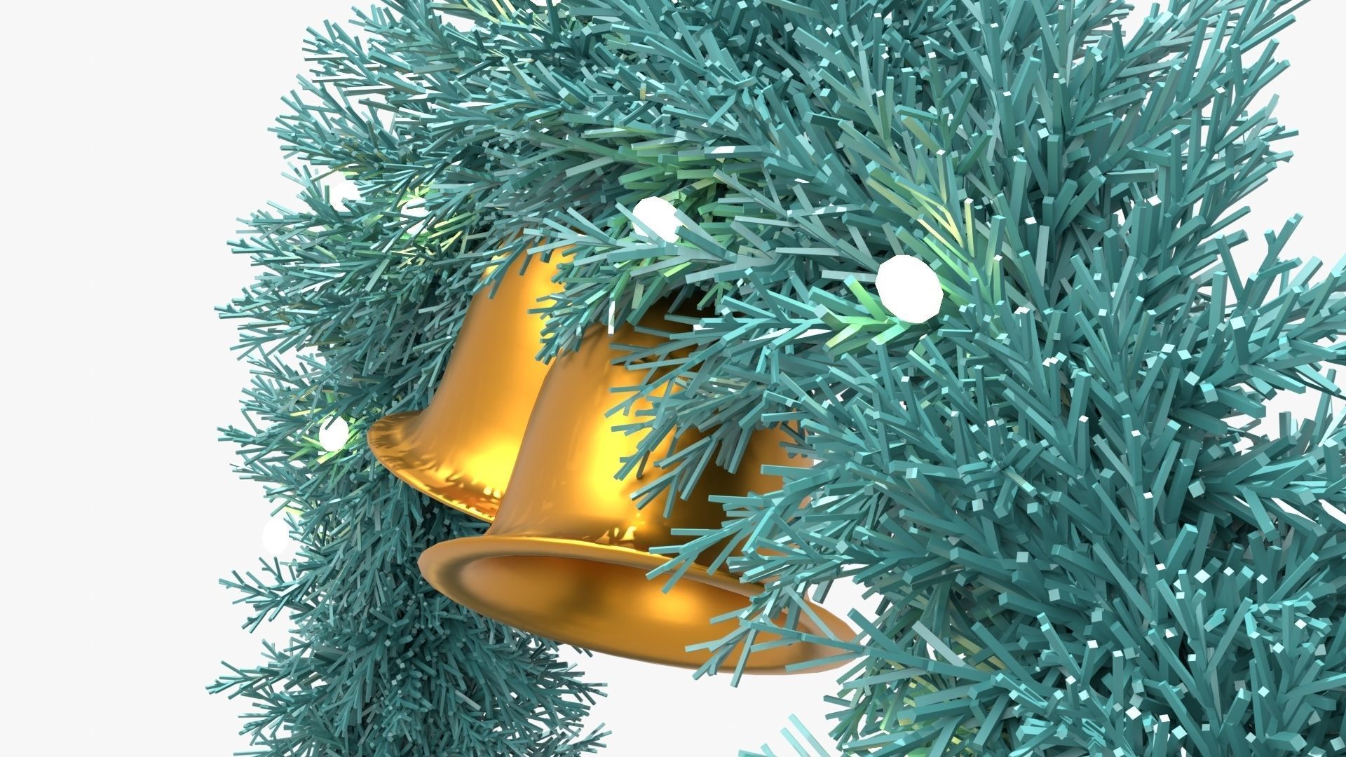 Christmas Wreath 3D model_24