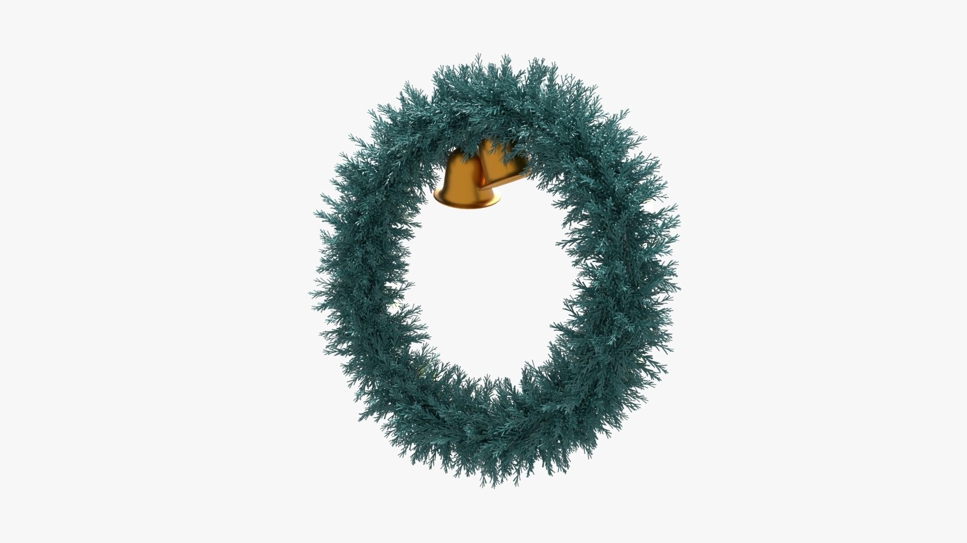 Christmas Wreath 3D model_7
