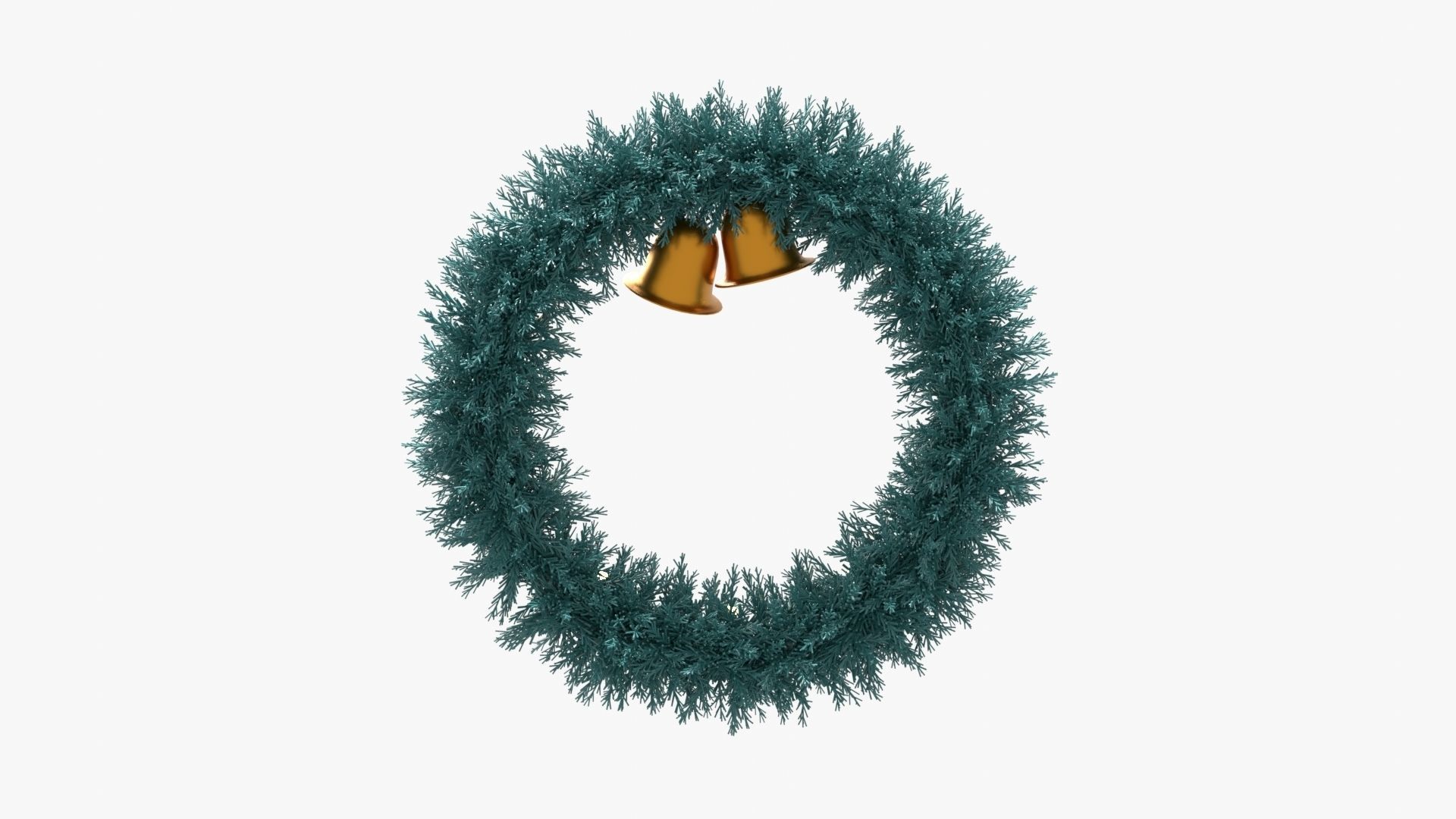 Christmas Wreath 3D model_9