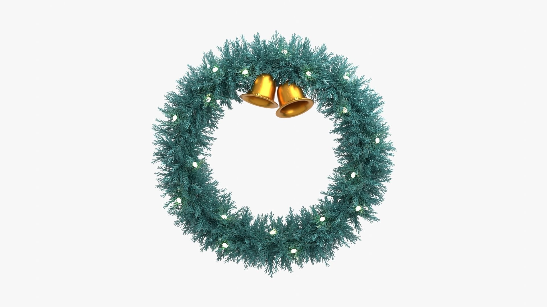Christmas Wreath 3D model_19