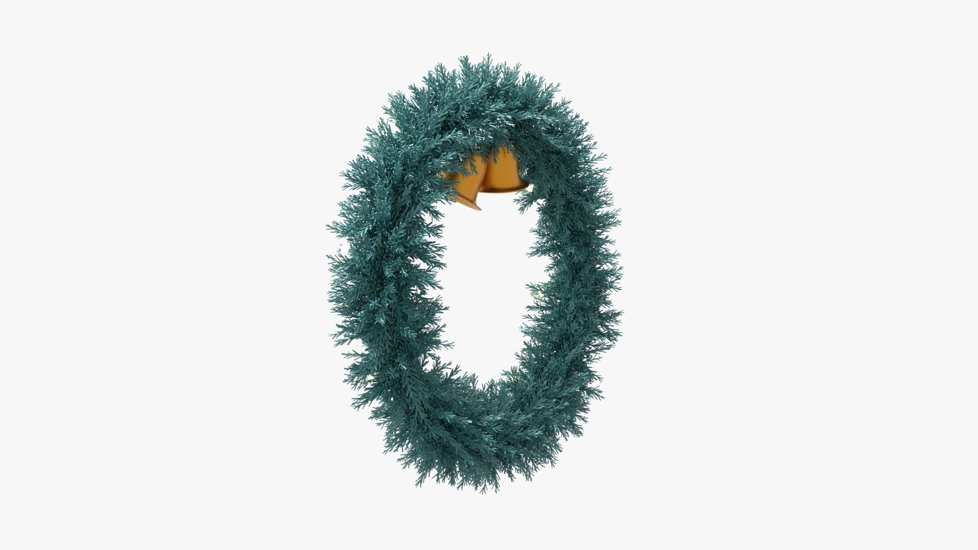 Christmas Wreath 3D model_12