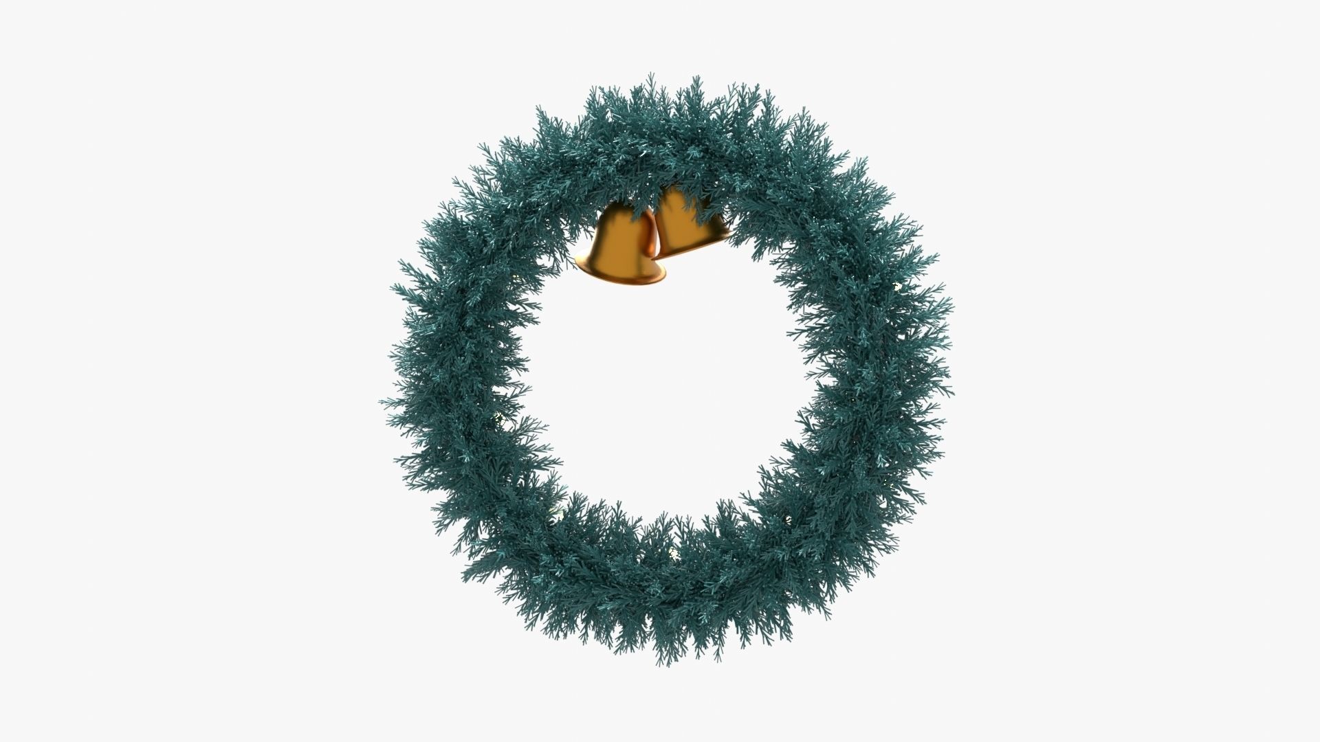 Christmas Wreath 3D model_8