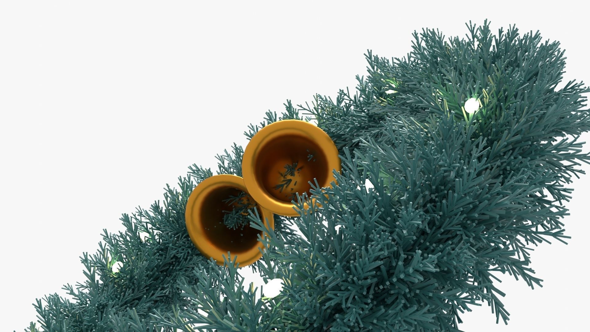 Christmas Wreath 3D model_23