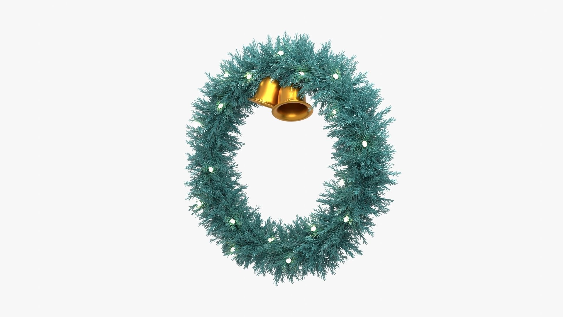Christmas Wreath 3D model_17