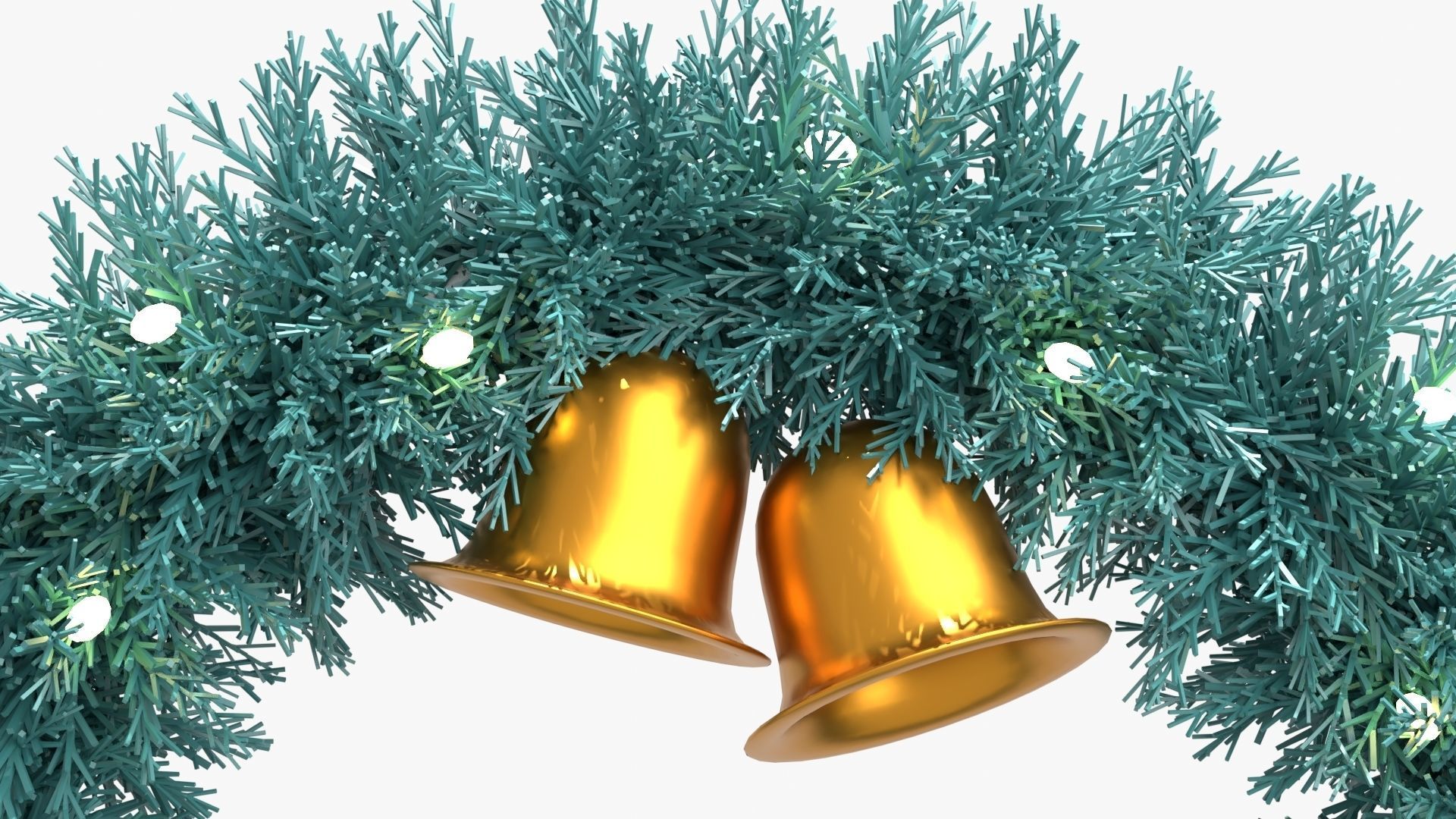 Christmas Wreath 3D model_20