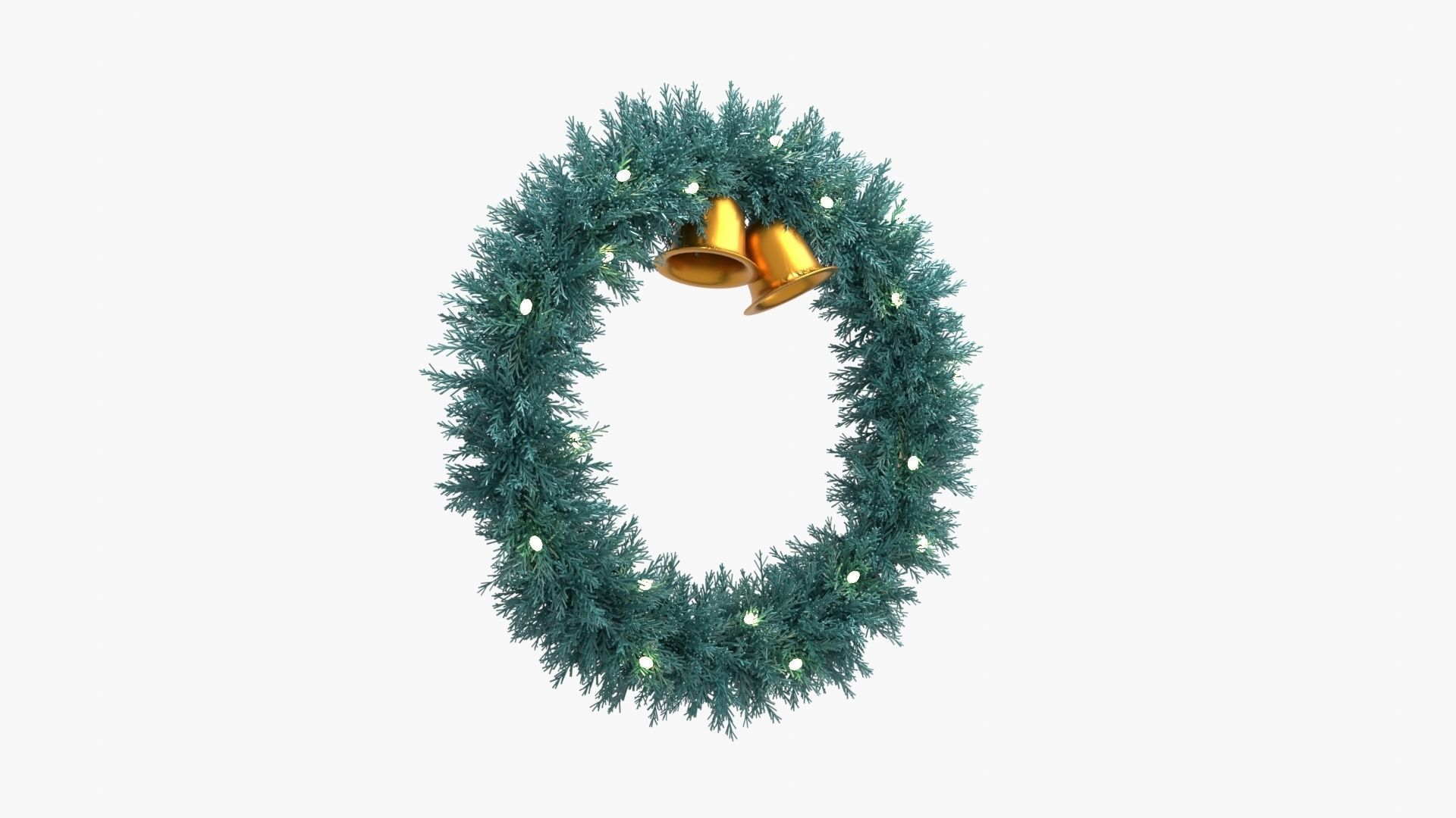 Christmas Wreath 3D model_1