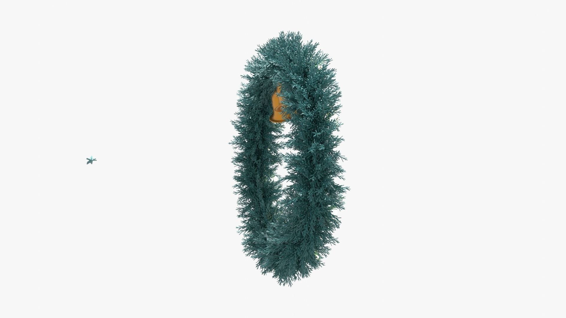 Christmas Wreath 3D model_5