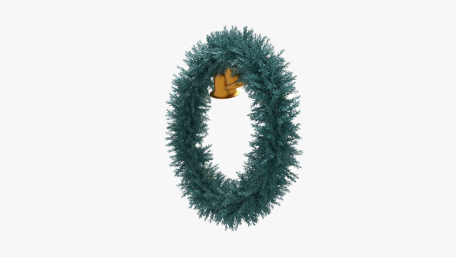 Christmas Wreath 3D model_6