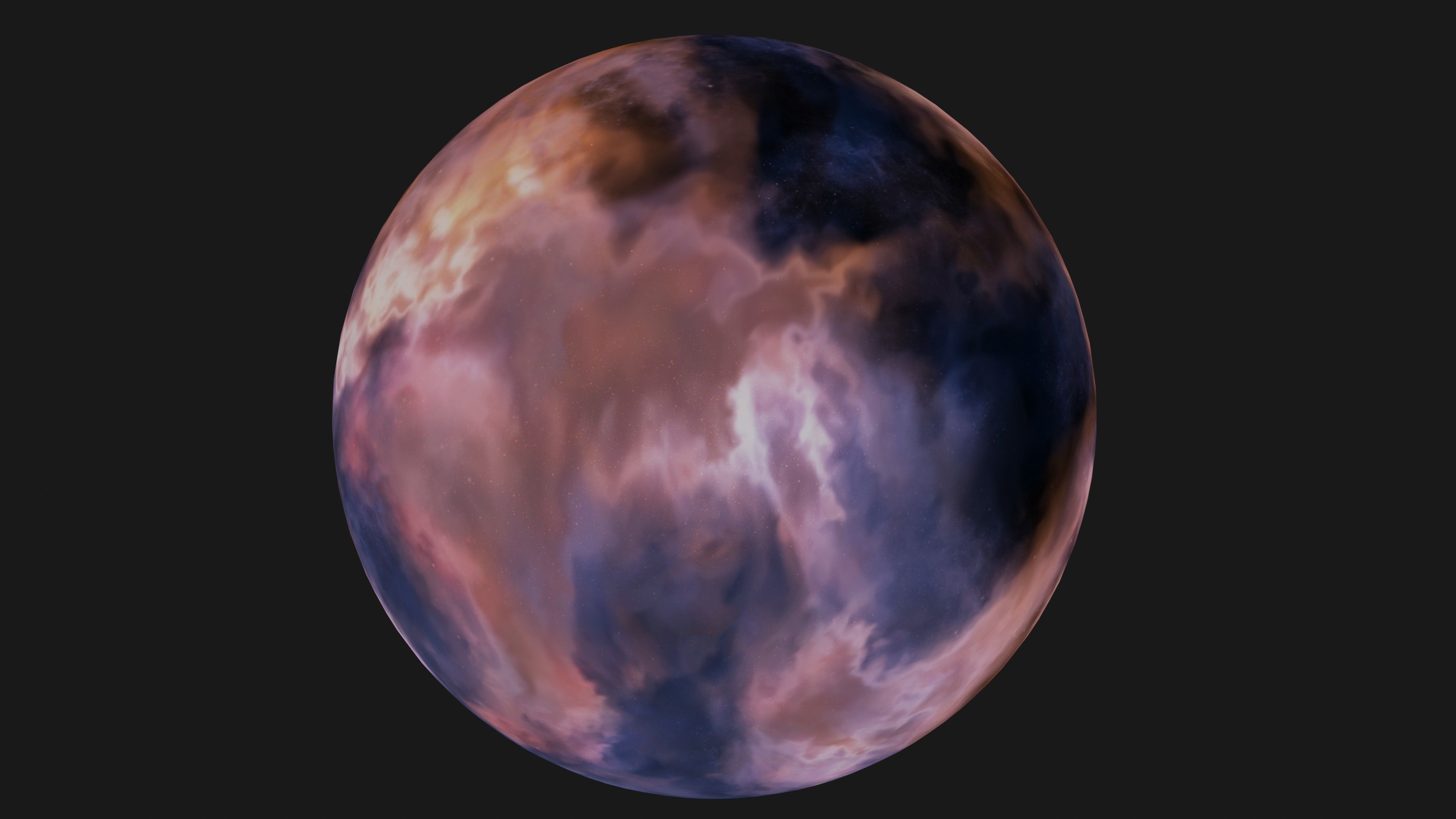 VR 360 extreme space environment - HDRI Panoramic Sky v20 Low-poly 3D model_5