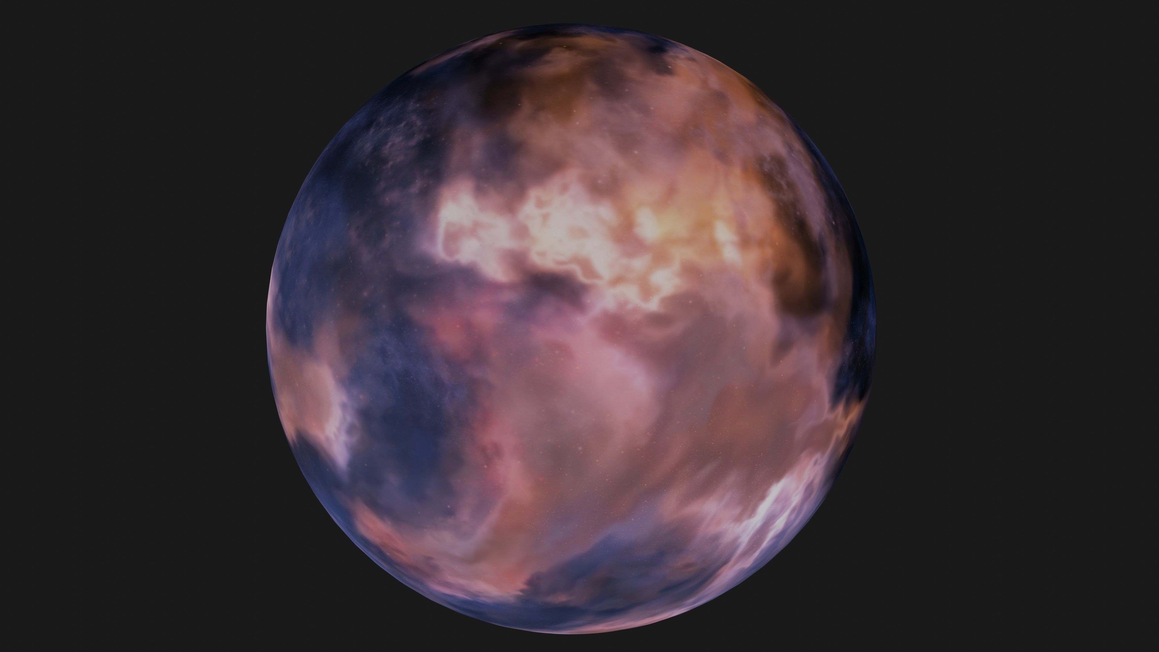 VR 360 extreme space environment - HDRI Panoramic Sky v20 Low-poly 3D model_8