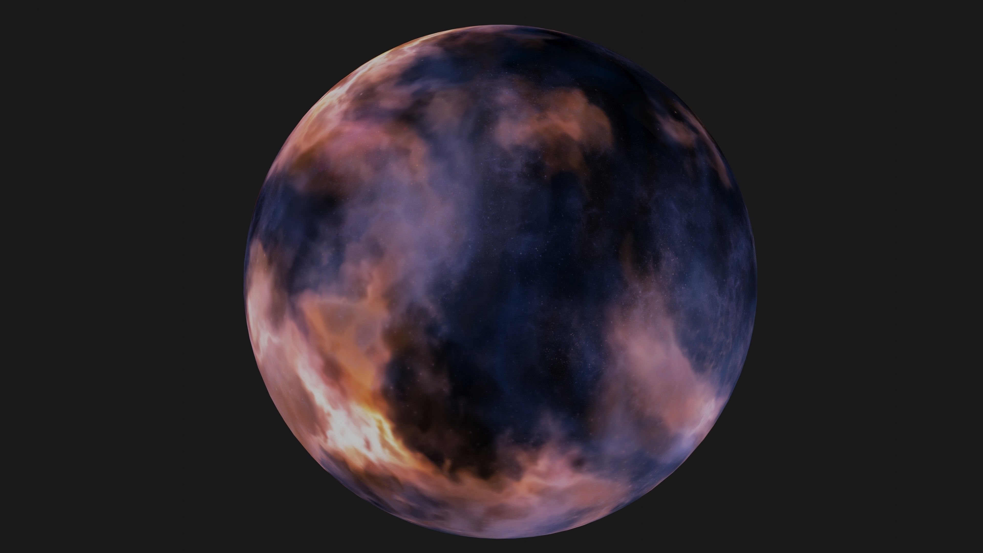 VR 360 extreme space environment - HDRI Panoramic Sky v20 Low-poly 3D model_6